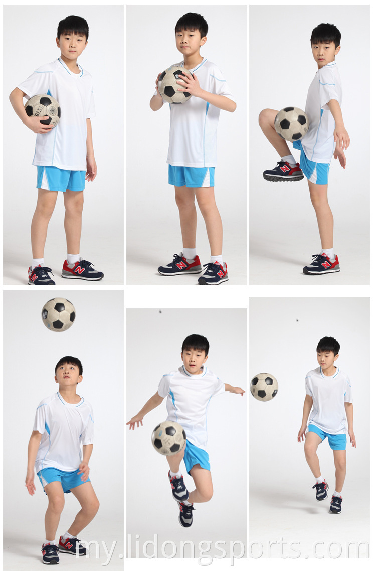 Lidong စိတ်ကြိုက်ကလေးများ Sublimation Soccer Team Wear, Men Blank အပြည့်အဝဘောလုံးအသင်း / ဂျာစီ, စျေးပေါသောအားကစားဝတ်စုံများ